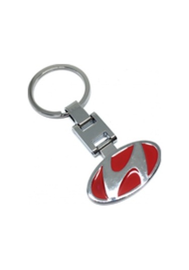Hyundai Logolu Kırmızı Metal Anahtarlık