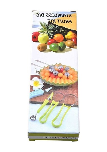 Besthome1 Ev Kullanımı Pratik Paslanmaz Çelik Meyve Kesici Seti: 3'lü, Yeşil Kutu, Mutfak Aleti, Toptan Alım Diğer