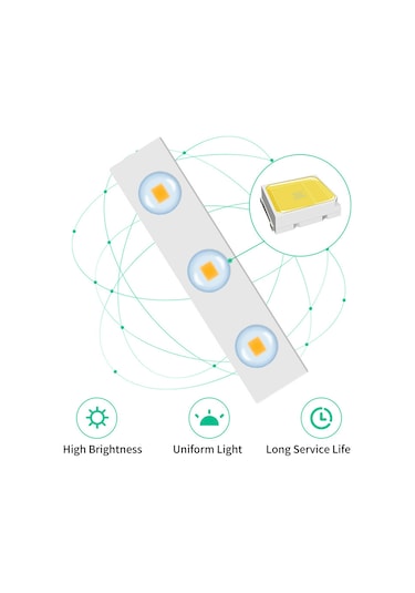 Gajeena 14'lü Usb Dokunmatik Led Ayna Işığını, Parlaklığı Ayarlanabilir Banyo Makyaj Dolabı Işığı, Göz Bakımı Yumuşak Işık Çok Renkli