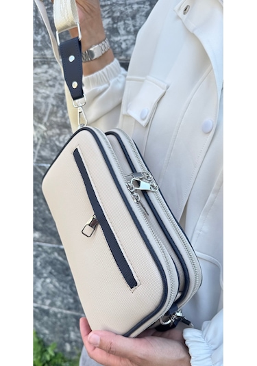 Just Polo Justpolo Kadın Omuz&postacı Çantası Ebat: Boy:16 En:26 Cm Bej Lacivert