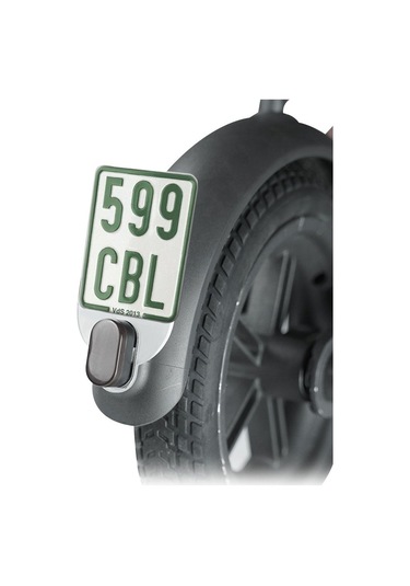 Xiaomi M365 / Pro Elektrikli Scooter Akrilik Arka Kuyruk Plakası İçin Güvenlik Uyarı Plakası - Siyah