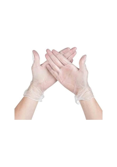 Trendooze Şeffaf 100 Adet Nitril Eldiven, Mutfak Ve Sanat Eldiveni, Boyutu S/m/l/xl