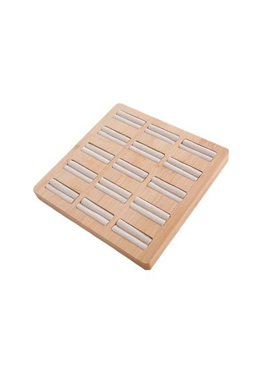 Trendooze Vitrin Tutucu Tepsisi Tepsisi Stili Stil Saklama Mücevher Çok Bambu B Ahşap A-13 Cs