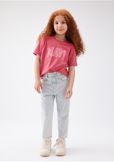 Mavi - Mavi Logo Baskılı Pembe Tişört 7610109-71088 Pembe