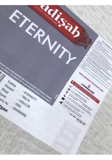 Padişah Halı Eternity 78674 060 Serisi Akrilik Salon Oturma Odası Halısı Krem - Gri