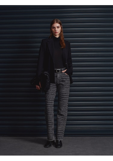 Dilvin 72095 %100 Pamuk Straight Jean-antrasit Antrasit