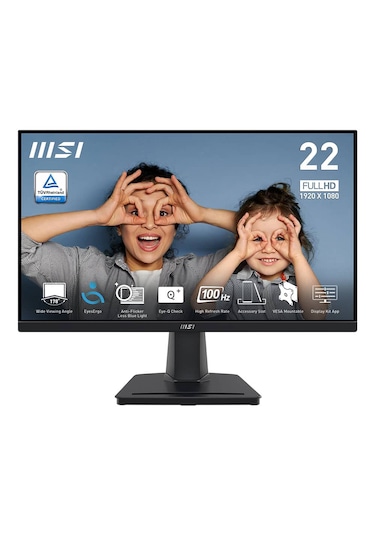 MSI Pro MP225v 21.45" 1 Ms 100 Hz Full HD Adaptive Sync Va Monitör