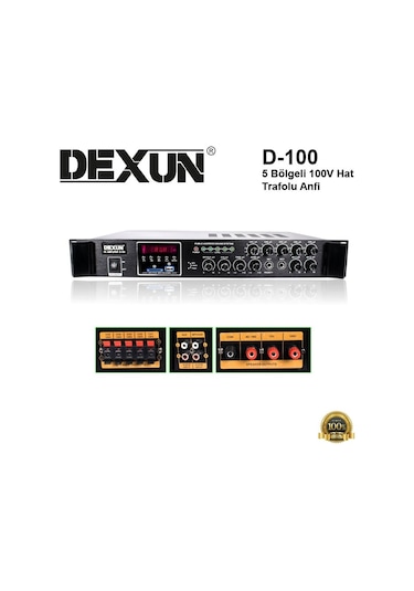 Dexun D-100 5 Bölgeli 100V Hat Trafolu Anfi