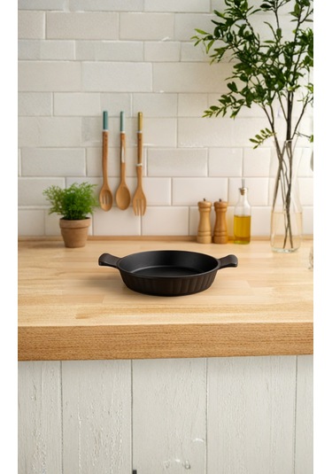 Kuvars Sahan 20 Cm Siyah