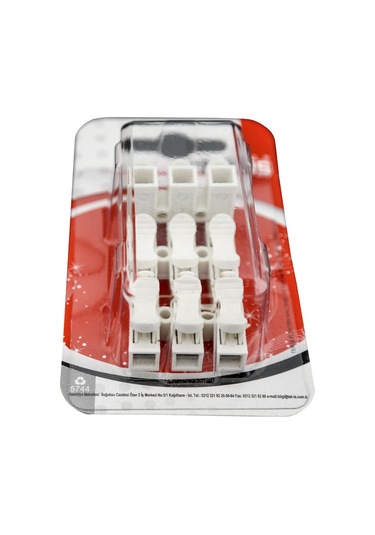 Tek-iş Yaylı Basmalı Klemens 3 X 0.50-2.5 Mm 3 Adet