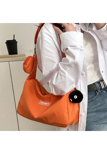 Suntek Kadın Omuzdan Askili Çanta Crossbody Çanta Turuncu