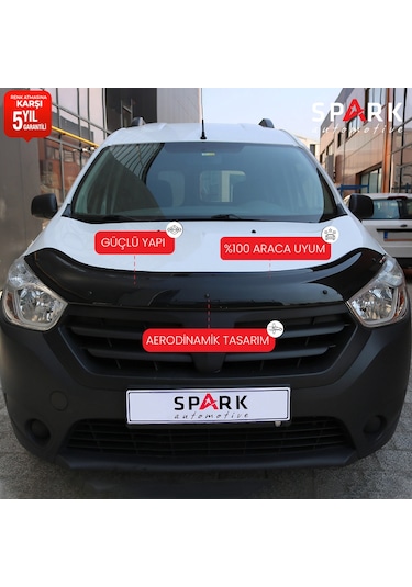 Dacia Dokker 2012-2019 Uyumlu Kaput Rüzgarlığı 3mm