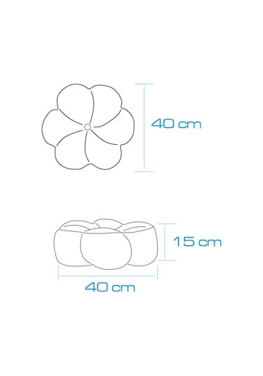 Papatya Bloom Dekoratif Kadife Kırlent-kiremit - 40x40 Cm Kiremit