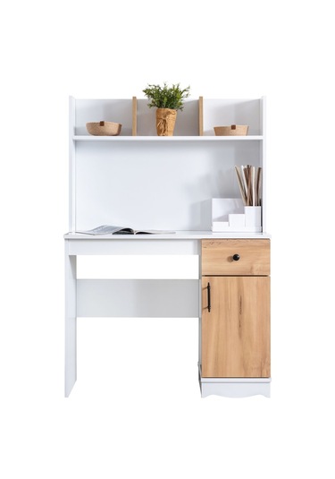 Bilgisayar Masası, Felix Üniteli Çalışma Masası Açık Ceviz