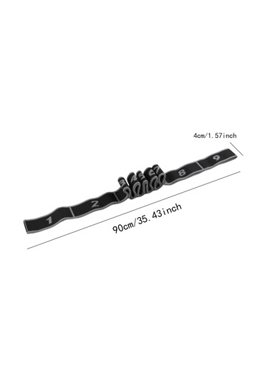 Suntek Esneme Direnç Bandı, Egzersiz Pilates Için Yoga Kayışı Gri