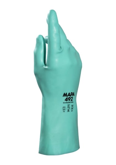Ultranitril 492 Kimyasal Solvent İş Eldiveni 32 Cm No:9