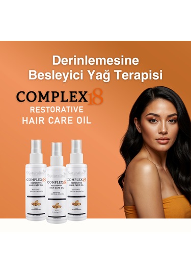 Complex 18 Bitkisel Yağlı Saç Bakım Yağı Kırık Karşıtı & Onarıc