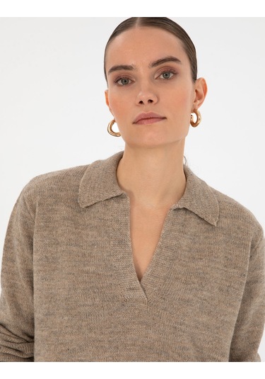 Pierre Cardin Kadın Bej Kazak /triko 50317226-vr011 Bej