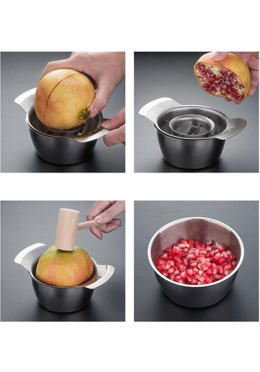 Suntek Nar Çekirdek Ayırma Paslanmaz Çelik Tane Aleti Meyve Gümüş Rengi Diğer