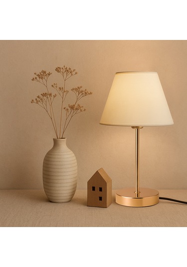 Homing Lila Gold Abajur Krem 241947 Krem