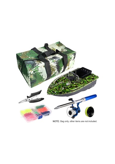 Aubyhe Süper Dayanıklı Nilon Balık Yemi Botu Taşıma Çantası - Siyah Renk, 46x26x16 Cm, 340g