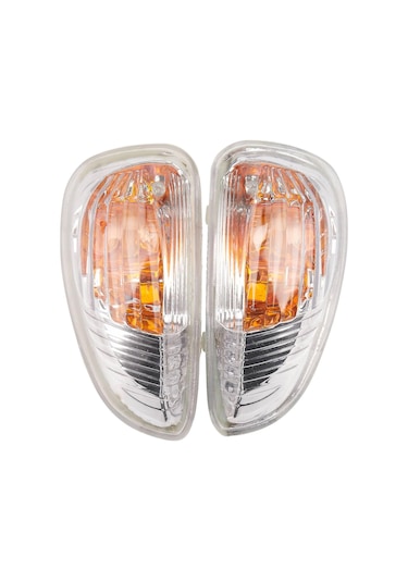 Symbee Renault Master, Opel Movano B, Nissan Nv400 İçin Ön Sol/sağ Kanat Ayna Sinyal Lambası 2010-2018 - Abs Malzeme, Şeffaf Kasa + Sarı Işık