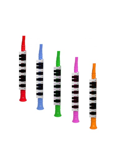 13 Tuşlu Üflemeli Renkli Melodika -Renkler Karışık-Kutulu