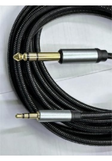 10 Metre 3.5 Mm Stereo 6.3 Mm Stereo Kablo 10 Metre Stereo Amfi Kablosu