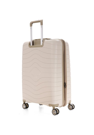 Ççs 5242 Polipropilen Körüklü Orta Boy Valiz-beyaz Beyaz