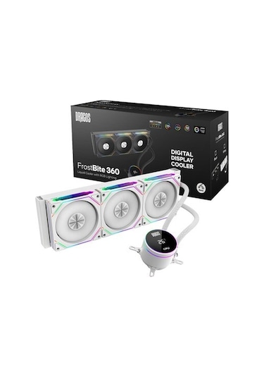 Dragos Frostbite 360 Intel-amd 360mm Isı Göstergeli Argb Beyaz Sıvı Soğutucu