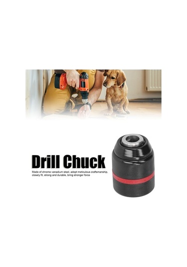 Besthome1 2-13mm Çelik Matkap Mandreni, Anahtarsız Otomatik Sıkma, Elektrik Matkap Adaptörü