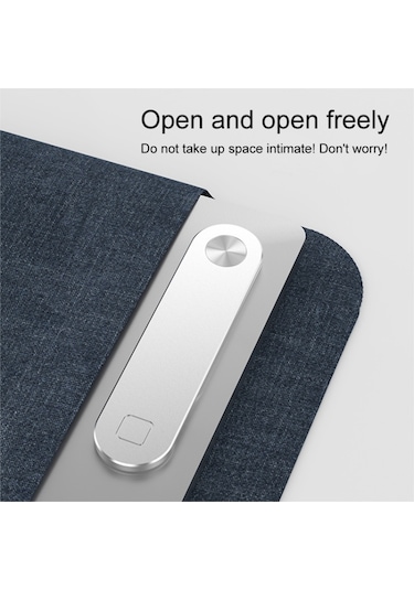 Cbtx Dizüstü Bilgisayar Yan Montajlı Manyetik Telefon Tutucu Çift Ekranlı Dizüstü Bilgisayar Telefon Tutucu - Mavi