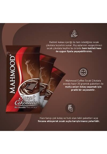 Mahmood Coffee Sıcak Çikolata 12 x 20 G