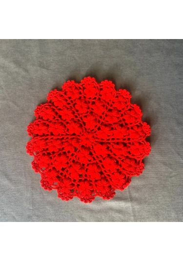 Uretti - Yıldız 7202 - El Örgüsü Mor + Kırmızı + Beyaz 3'lü Lif Seti