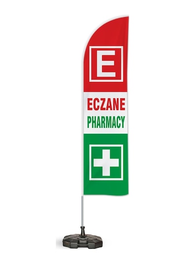 Eczane Pharmacy Yelken Bayrak 2'li Paket V1