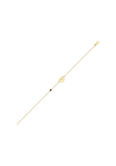 Glorria Altın Kalp Gurmet Bileklik N11.17743 Sarı Altın