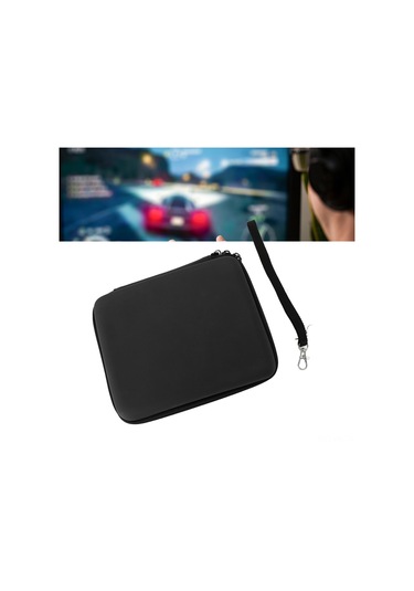 Kangvka 2ds İçin Eva Sert Kılıf Taşınabilir Çanta - 8 Oyun Kartı Tutucu, Bilezik Kayışı, Çift Fermuar, Sarsıntı Ve Toz Koruma - Mavi