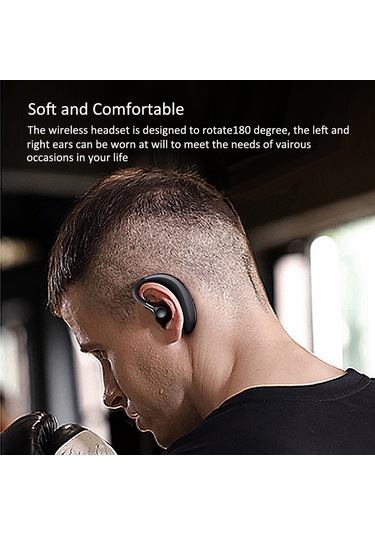 Qingmipy S109 Siyah Tek Kulaklı Bluetooth Kulaklık - Kablosuz Gürültü Engelleme Konuşma Ve Kulak夹ı