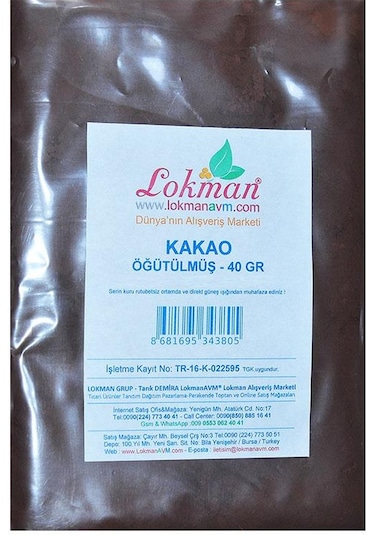 Lokman Öğütülmüş Kakao 40 G