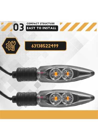 Synodicmonth Bmw R1200gs Adv F650gs R1200r S1000r S1000rr F800gs K1300s G310r/gs Sinyal Lambası Dönüş Sinyalleri Led Göstergeler Ön