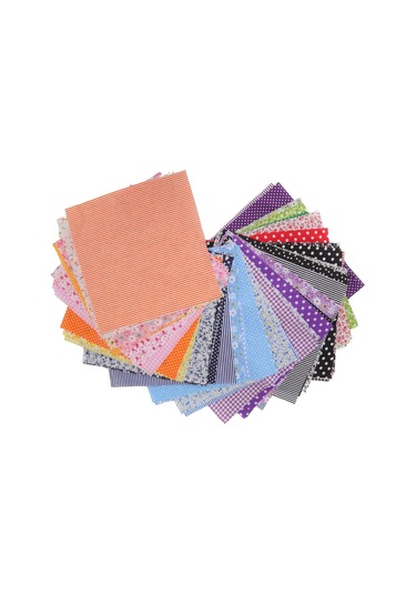 Hangfox 56 Renkli 25x25cm Tam Pamuk Çiçek Desenli Kumaş Seti - El İşleri, Dikiş, Quilt Ve Dıy Projeleri İçin Yumuşak Ve Kesimi Kolay Diğer