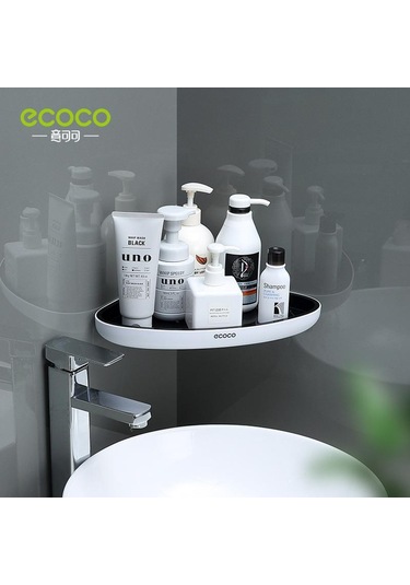 Siyah Mengnı Köşe Depolama Rafı Banyo Çok Fonksiyonlu Depolama Rafları Ev Boşaltılabilir Organizatör Tuvalet Banyo Aksesuarları Siyah