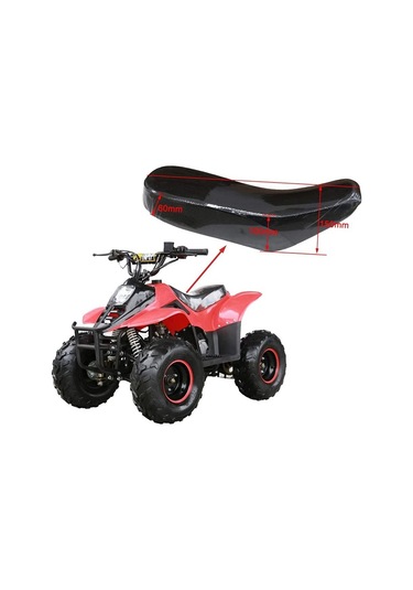 Çocuk Atv Quad Koltuğu, 50cc/70cc/90cc/110cc Atv İçin Siyah Köpük Koltuk
