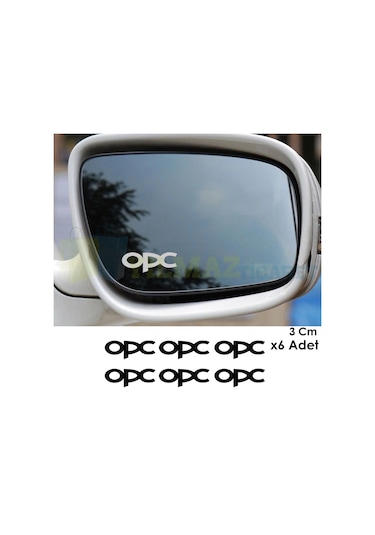 Opel Opc Logo Kapı Kolu Dikiz Ayna Jant Oto Sticker Yapıştırma Etiket