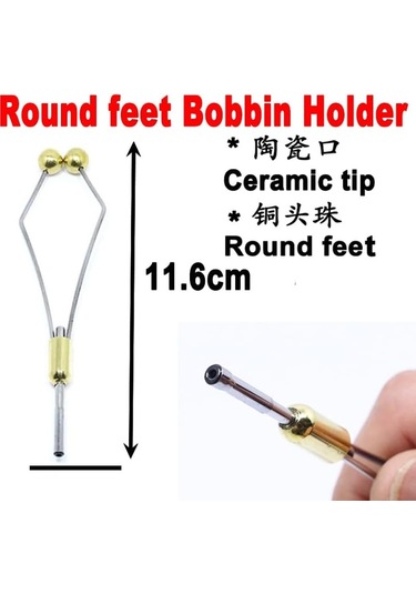 2 Stil Paketi Seramik Uçlu Ağır Mermi Kafası Sinek Bağlama Standart Bobin Tutucu Veya İçi Boş Top Kavrama Sinek Balıkçılık