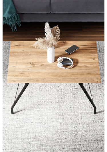 Os2 Orta Sehpa , Metal Sehpa - Çam