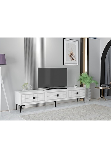 Tsa1801b - Yuka Tv Stand Beyaz 180cm Beyaz