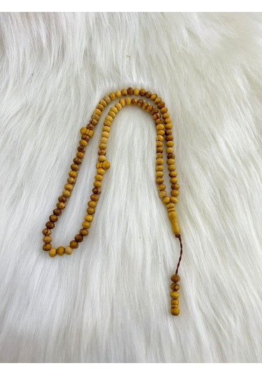 Lapisdo Doğal Şimşir Ağacı Dua Namaz Ibadet Tesbihi Açık Kahverengi