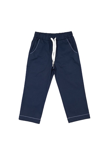 Cebi Baskılı Yazlık Erkek Çocuk Lacivert Pantolon Lacivert