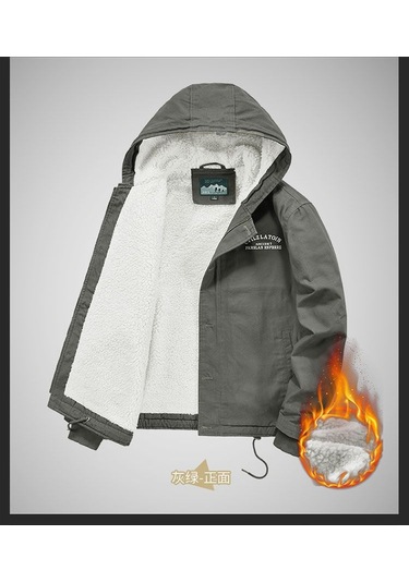 Palto, Pamuk Dolgulu Ceket, Kuzu Polar Ceket Haki